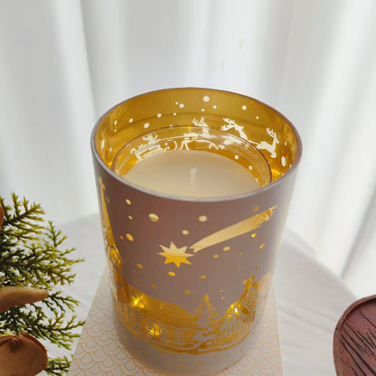 Christmas reindeer scented candles | contain light sources