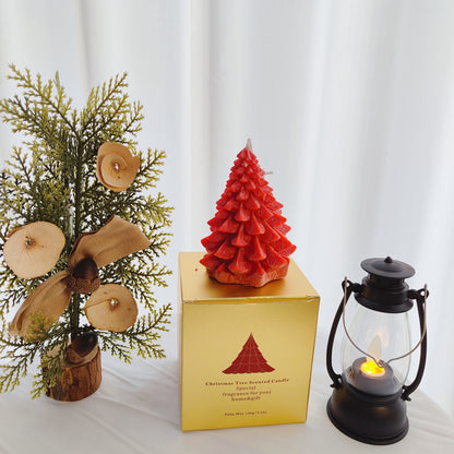 Christmas tree shape scented candle