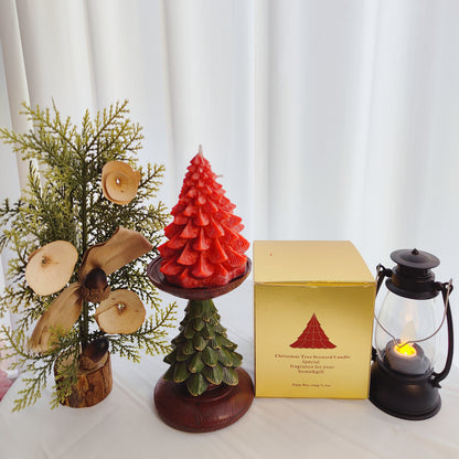 Christmas tree shape scented candle